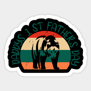 Daddy's 1st Father's Day T Shirt Sticker